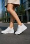 Sy-8983 White Women's Daily Sneaker Comfort Casual Anatomical Sports Shoes