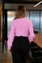 Women's Dusty Pink Elastic Sleeves Wrinkled Shirt Arm-24K001002 - 2