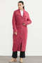 Beli Belted Long Knit Cardigan - Fuchsia - 3