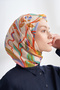 Roselle Desen the Tencel Edit Scarf - Navy Blue - Purple - 2
