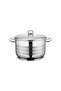 Masterchef 24 cm Deep Steel Pot - Induction Compatible - 5