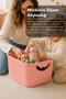 19Lt Toy Storage Box with Lid - Baby Kids Room Organizer Multi-Purpose Organizer Pink - 4