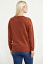 V-Neck Basic Knit Sweater - Tile - 6
