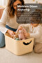19Lt Toy Storage Box with Lid - Baby Kids Room Organizer Multi-Purpose Organizer Yellow - 4