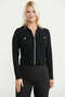 Knitwear Cardigan with Zipper Closure Pocket - Black