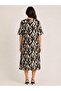 Wide Short-Sleeved Printed Women's Dress - 2