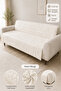 Premium Chenille Jacquard Woven Beard Sofa Cover 175X215 cm - Non-Slip Washable Luxury Sofa Bed Cover