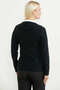 Shawl Collar Buttoned Knitwear Jacket - Black - 5