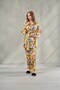 Women's Floral Patterned Satin Kimono Pajama Set with Belted Pocketed Dowry Bag, Verbena & Belted Pocketed Dowry Bag, Valentine's Day, New Year's Gift - 7