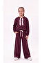 Top Collar Full Pleated 3 Thread Fabric Girls' Bottom and Top Tracksuit Set - 2