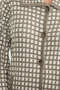 Houndstooth Patterned Wool Knitwear Jacket with Pockets - Milk Coffee - 4
