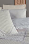 Dream Cotton Mozaic Cream 100% Cotton Poplin Double Duvet Cover Set - 3