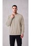 Men's Stone Crew Neck Sweatshirt 3 Yarn Soft Fabric - 6