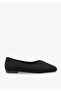 Corinne Women's Ballet Flats - Black Nubuck