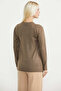 Zero Collar Motif Knit Sweater - Milk Coffee - 6