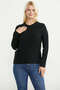 Baklava Motif Knitwear Sweater - Black - 5
