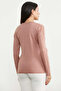 V-Neck Basic Knitwear Cardigan with Pockets - Rose - 6