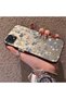 Oppo A15/A15S Compatible Blue Flower and Ribbon Hard Phone Case, Shock Protection - 2