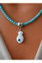 Necklace - Blue - - 4
