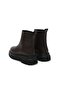 Brown Thick Sole Women's Ankle Boots - 4