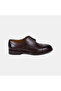 Men's Dark Brown Leather Classic Shoes with Lace-Up Stitching Detail - 2
