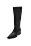 Black Color Western Style Pointed Toe Women's Boots - 3