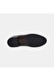 Men's Dark Brown Leather Classic Shoes with Lace-Up Stitching Detail - 3