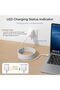 كابل شحن مغناطيسي USB C إلى 3 منافذ، شحن سريع 140 واط، 2 متر - 2