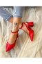 Dubai Red Patent Leather 5 cm Heel Sandals - 6