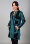 Women's Front Zippered Color Block Stone Detailed B.B Knitwear Cardigan - 2