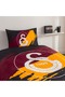 Licensed Quilted -Galatasaray Aslan- Single Complete Set with Elastic Sheets - 2