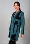Women's Front Zippered Color Block Stone Detailed B.B Knitwear Cardigan - 3