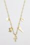 Glb-stl41414 dangle necklace - gold - 2