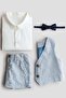 4-piece linen-blend dressy set
