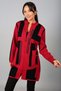 Women's Front Zippered Color Block Stone Detailed B.B Knitwear Cardigan - 3