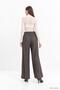 Wide Leg Palazzo Trousers 4051 Brown - 3