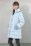 Girl's Thick Winter Fleece-Lined Hooded Coat with Fur on the Sleeves and Hood, Comfortable Long Stylish Waterproof Coat - 4