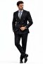 Men's Metal Buttoned Double Breasted Suit - 3