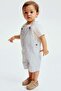 2-piece dungaree shorts and T-shirt set - 5