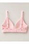 Women's Young Girls 100% Cotton Pink Floral Patterned Training Bra - 2