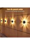 2pcs Outdoor Solar Wall Lights, 5W Waterproof Solar LED Lamp, - 2