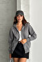 Women's 3-Thread Comfortable Fit Cardigan with Metal Zipper and Hidden Pockets - 4