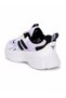 Men's White Black Lace-Up Thick Sole Casual Comfortable Sports Shoes - 4