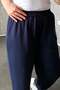 Women's Plus Size Cuffed Ankle Length Modal Pants 7551 - 7