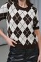 Crew Neck Silvery Hair Knit Patterned Short Sleeve Slim Fit Knitwear Blouse Aw26Bz0006 - 2