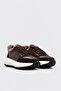 Genuine Leather Fur Brown Leather Brown Suede Women's Casual Shoes 182Kza3323 - 4