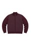 Men's Large Size Burgundy Arven Stand Collar Pocket Knitwear Cardigan 5Xl-6Xl-7Xl-8Xl - 4