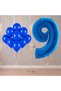 Bal10 9 Year Old Blue Themed Birthday Party Set