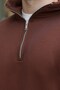 Bitter Brown Hooded Zipper Detailed Men's Tracksuit Set E7367 - 6