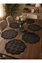 Meridyen 7 Piece Runner Set / 6 Pieces of Supla and 1 Piece of Runner Black - 4